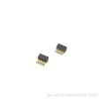 Encabezado femenino de 1.27 mm en ángulo recto